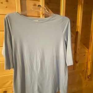 J.Jill light blue tunic top.